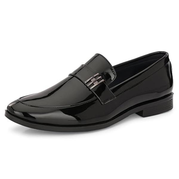 Centrino Slip-On Men's Formal Shoe | Stylish with Soft Cushioned Insole | Trendy Non Lace-Up Design | Perfect for Formal Wear (9705)