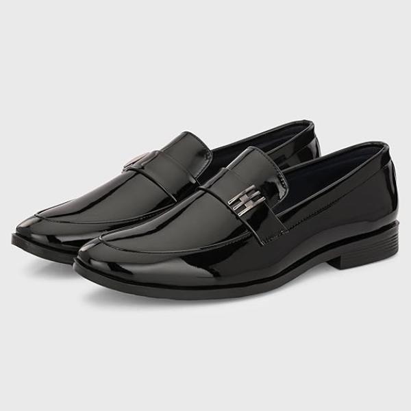 Centrino Slip-On Men's Formal Shoe | Stylish with Soft Cushioned Insole | Trendy Non Lace-Up Design | Perfect for Formal Wear (9705)