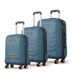 Safari-Crescent 8 Wheels Set of 3 (Cabin + Medium + Large) Trolley Bags
