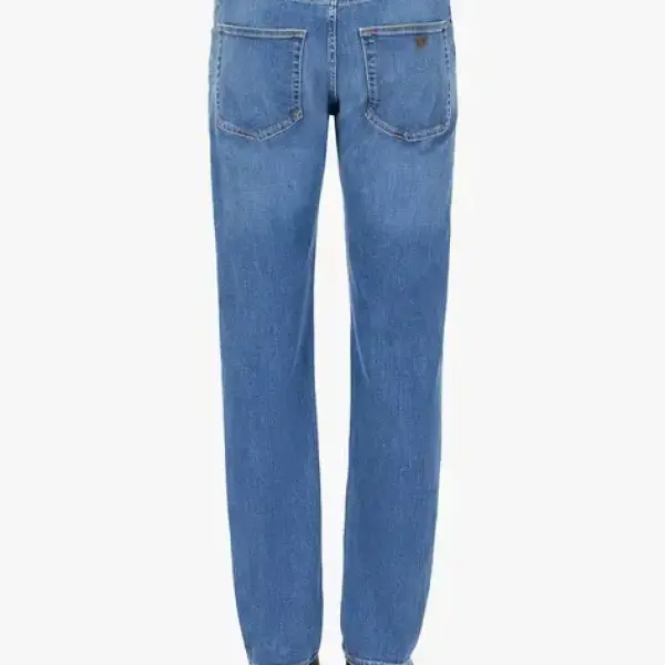 EMPORIO ARMANI-Full Length Jeans with Logo Detailing