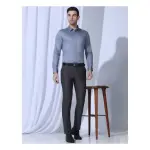 BLACKBERRYS-UnWrinkle Formal Blue Solid Shirt - George