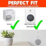 AMORTEK- Space-Saving Accessories Outlet Wall Mount Holder for Google Home Mini Voice Assistant