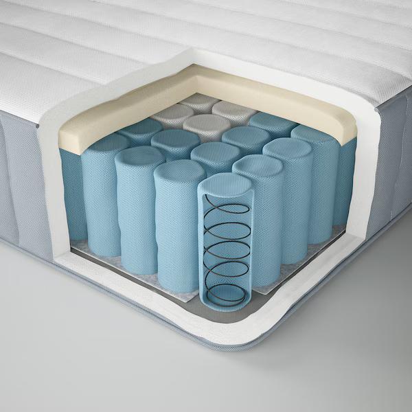 IKEA-Pocket sprung mattress, firm/light blue