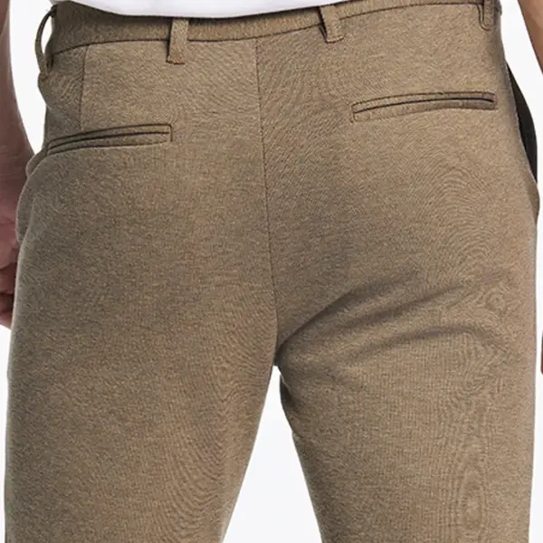 Lindbergh -Men Beige Slim Fit Solid Trouser