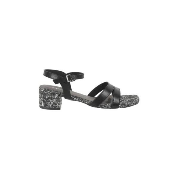 Mochi-Women Black Casual Sandals