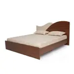 Nilkamal-Wave Calipso Queen Bed Without Storage (Classic Plank Walnut)