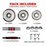 PowerMax-PDS-30C Chrome Iron Dumbbells Set