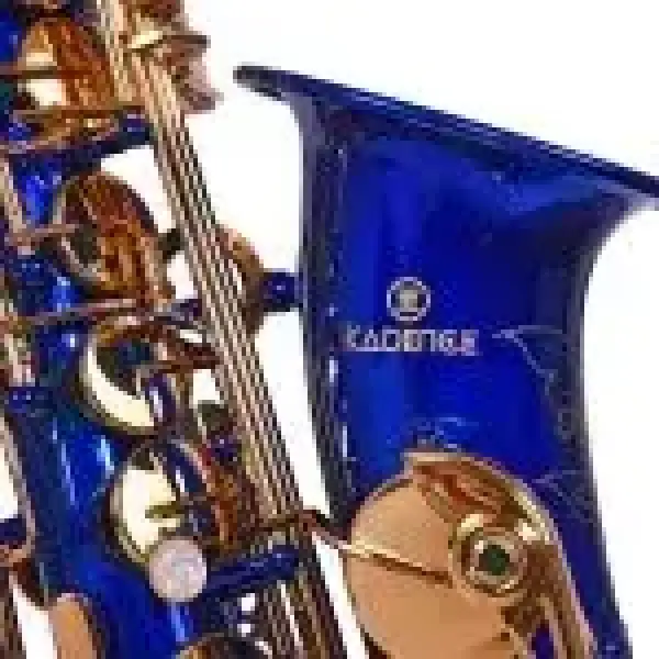 Kadence-Blue Gold Alto Saxophone with complete Kit- Case, Polishing Cloth, Cleaning Rod and Gloves
