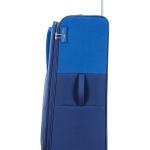 Skybags-Sigma Polyester Spinner 8W Soft Shell Trolley 59+71 Blue Soft Luggage- Luggage Set