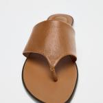 ZARA-FLAT LEATHER SANDALS