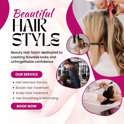 Professional Hair Styling & Grooming Services at Home